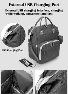 ZCM-HAPPY Diaper Bag Backpack, Multifunction Travel Back Pack Maternity Baby Changing Bags, Large Capacity, Waterproof and Stylish  - Image 4