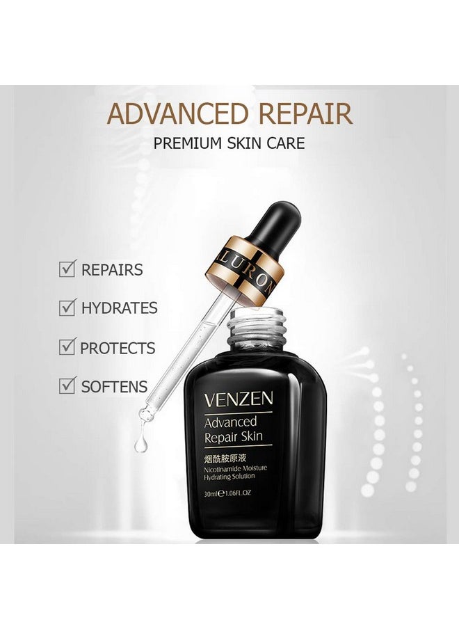 VENZEN - Natural Organic Advanced Repair Skin Hyaluronic Nicotinamide Oligopeptide Hydrating Solution 30Ml (Oligopeptide) - Image 1