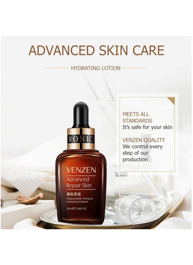 VENZEN - Natural Organic Advanced Repair Skin Hyaluronic Nicotinamide Oligopeptide Hydrating Solution 30Ml (Oligopeptide) - Image 1