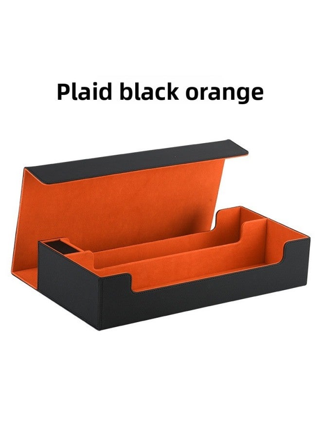 Customized Large-Capacity Pu Leather Game Card Storage Box Single Box Dice with Lid to Protect the Card Box
