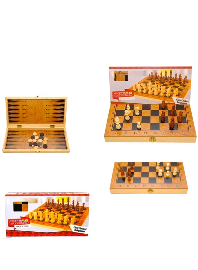 صندوق العاب مجموعة شطرنج سفر مغناطيسية قابلة للطي وخفيفة الوزن وممتعة ومحببة - 25 × 49 سم - Image 1