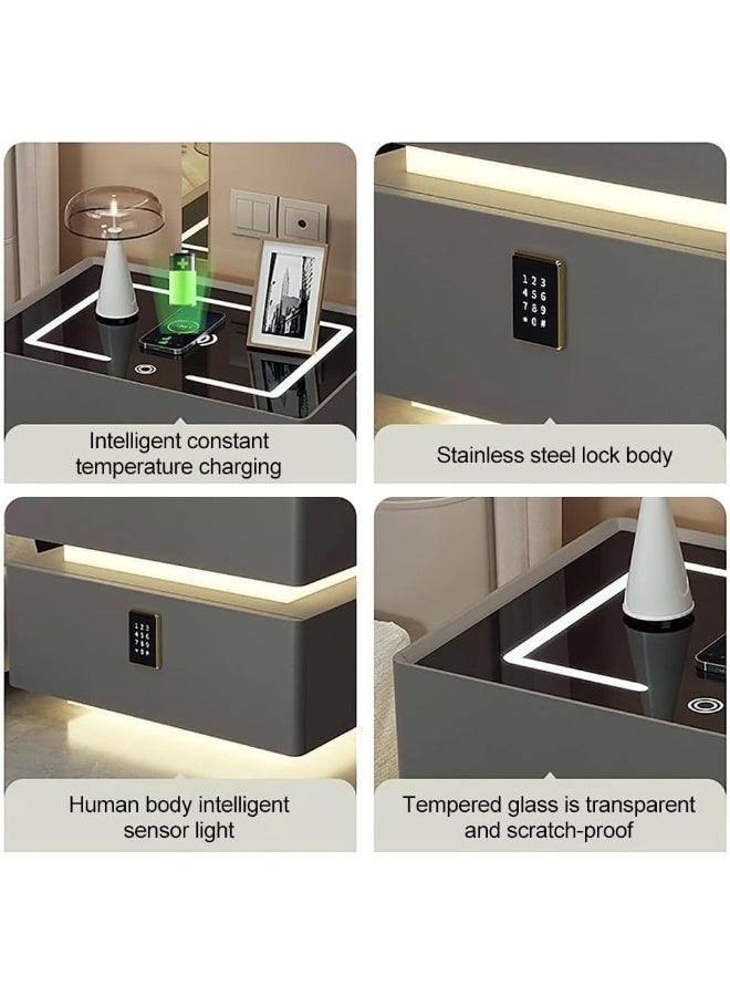 Smart Nightstand with Wireless Charging and Bluetooth Speaker - Image 5