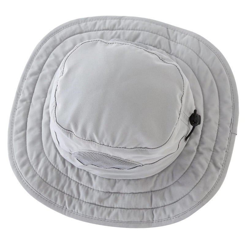 Connectyle Kids UPF 50+ Bucket Sun Hat UV Sun Protection, Light Grey, 2-6T - Image 5