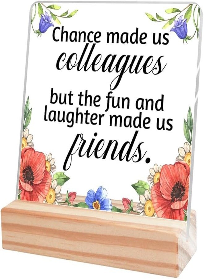 Bs amor Inspirational Gift Ideas Thank You Gifts for Women Men Friends - Colleague Appreciation Gifts for Coworker - Motivational Quote Clear Desk Sign Decor (5 x 4 Inches) - Image 1