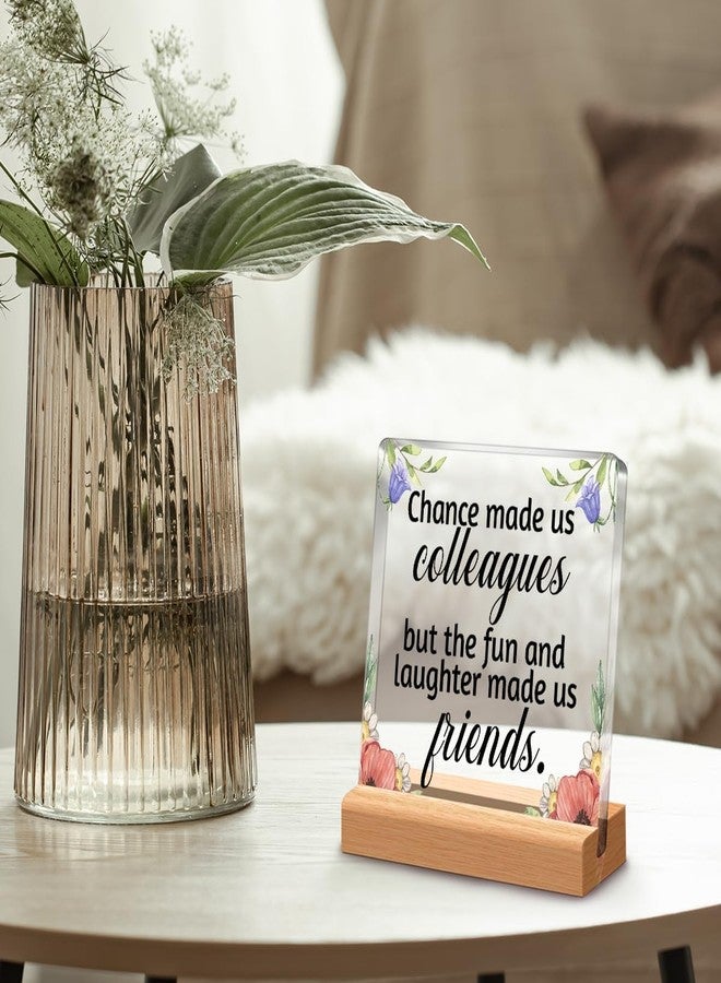 Bs amor Inspirational Gift Ideas Thank You Gifts for Women Men Friends - Colleague Appreciation Gifts for Coworker - Motivational Quote Clear Desk Sign Decor (5 x 4 Inches) - Image 4