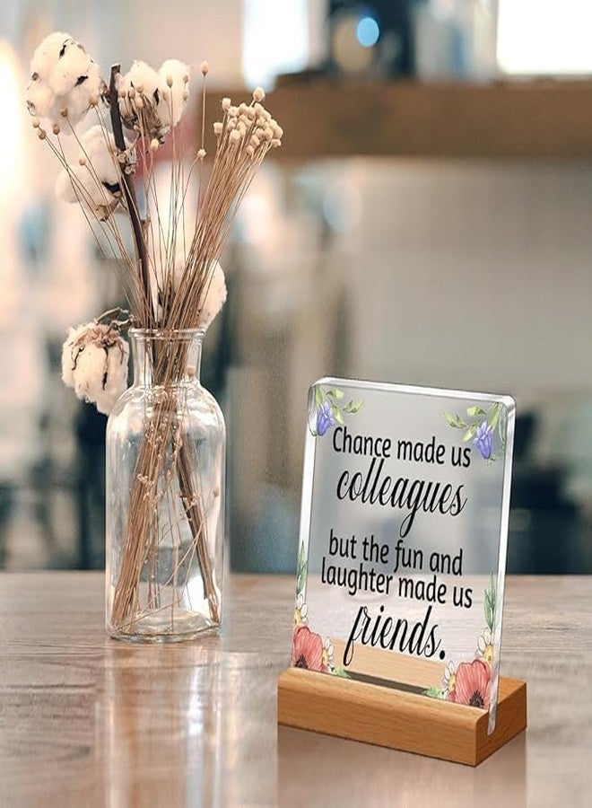Bs amor Inspirational Gift Ideas Thank You Gifts for Women Men Friends - Colleague Appreciation Gifts for Coworker - Motivational Quote Clear Desk Sign Decor (5 x 4 Inches) - Image 2