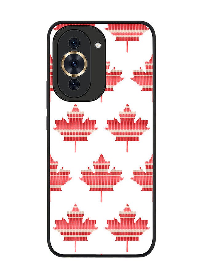 Stylizedd Rugged Black edge case for Huawei nova 10 Pro Slim fit Soft Case Flexible Rubber Edges Anti Drop TPU Gel Thin Cover - Maple Mitten  - Image 1