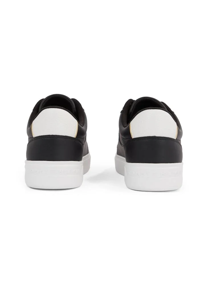 تومي هيلفيغر Logo Detail Lace Up Low Top Sneakers