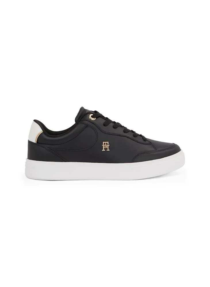 تومي هيلفيغر Logo Detail Lace Up Low Top Sneakers