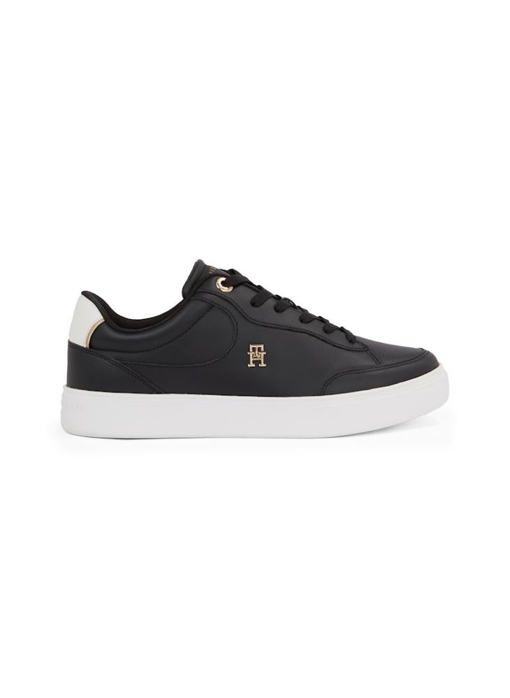 TOMMY HILFIGER Logo Detail Lace Up Low Top Sneakers  - Image 1