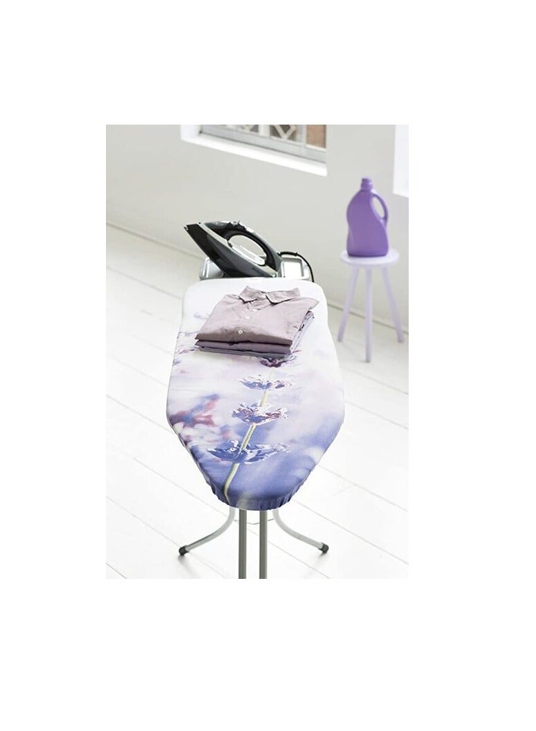 PROMASS High-Quality Foldable Portable Ironing Board With Steam Iron Rest Blue/White 110x34cm  - Image 2