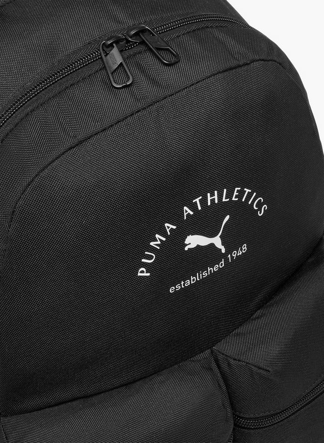 PUMA Logo Print School Backpack With Adjustable Straps - 16X32X45 Cm - Image 4