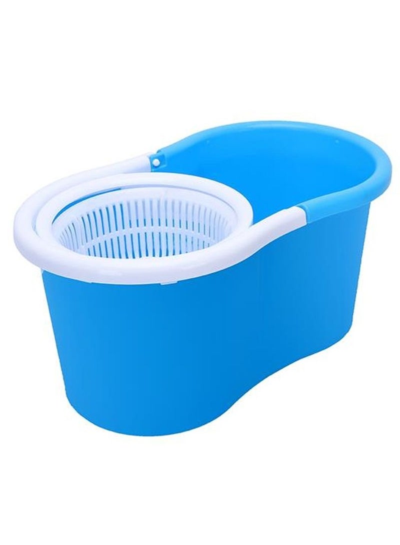 2 Drives Easy Life 360 Rotation Spin Mop With Stainless Steel Basket And Spinning Mop Bucket Magic Spin Dust Mop Blue - Image 2