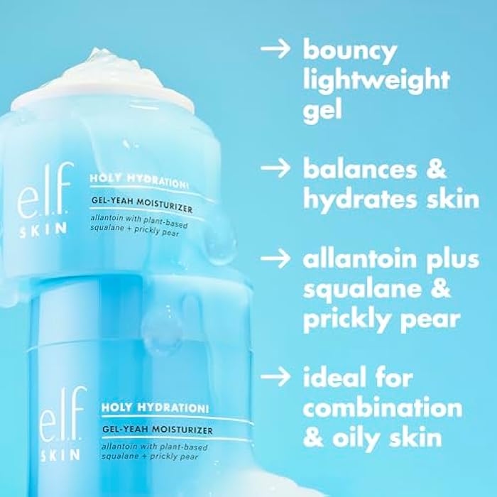 elf e.l.f. SKIN Holy Hydration! Gel-Yeah Moisturizer, Lightweight Moisturizer For Plump, Hydrated Skin, Infused With Squalane, Vegan & Cruelty-free - Image 2