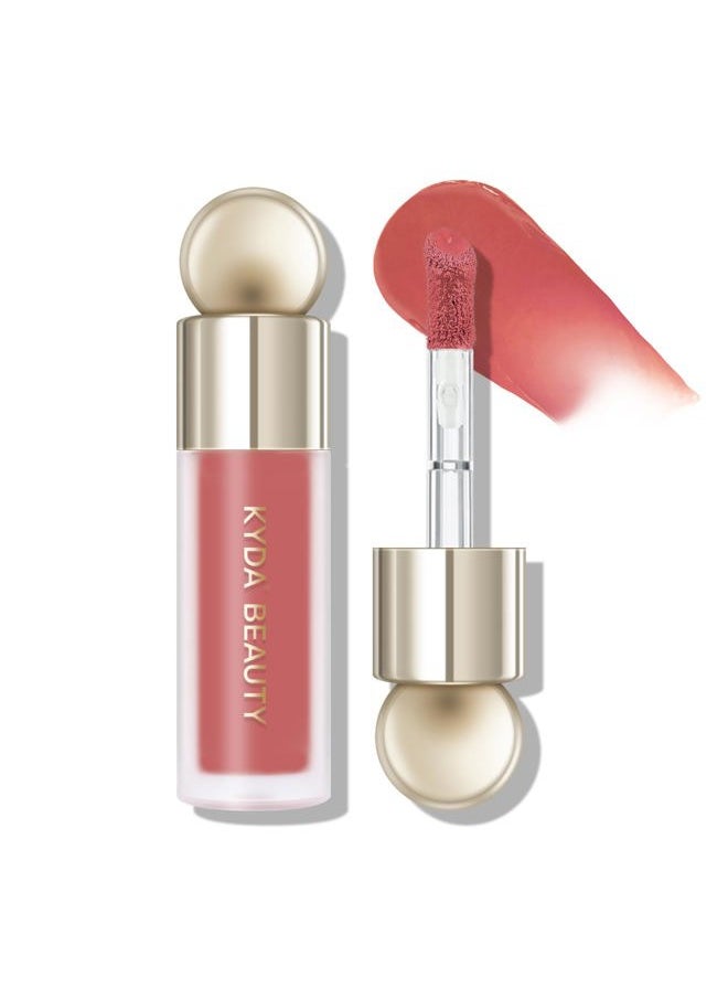 KYDA Liquid Blush, Matte Tinted for Cheeks, Lasting Dewy Finish, High Pigment Soft Creamy Blush, Blendable Lightweight Cover-Grate Red  - Image 1