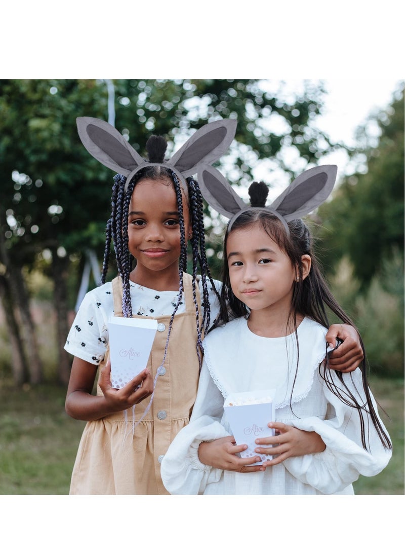 Excefore 5 Pack Kids Animal Costume Kit, Bow Tie Tail Tutu with Headband Tail Ears, Suitable for Girls Kids Dress Up Carnival Animals Cosplay Party - Image 4