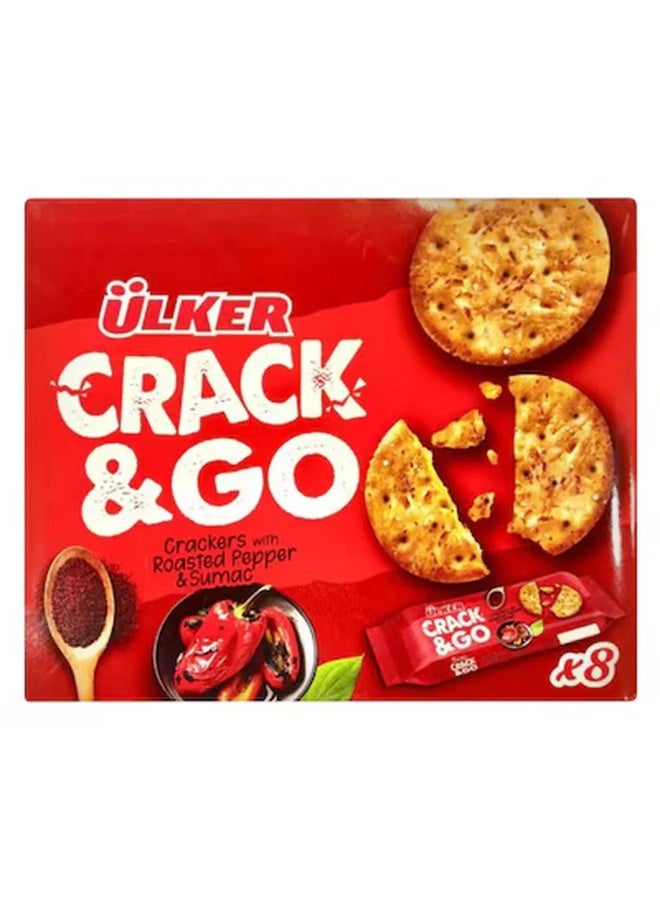 Ulker Crack and Go Crackers with Roasted Pepper and Sumac- 8 X 30gms