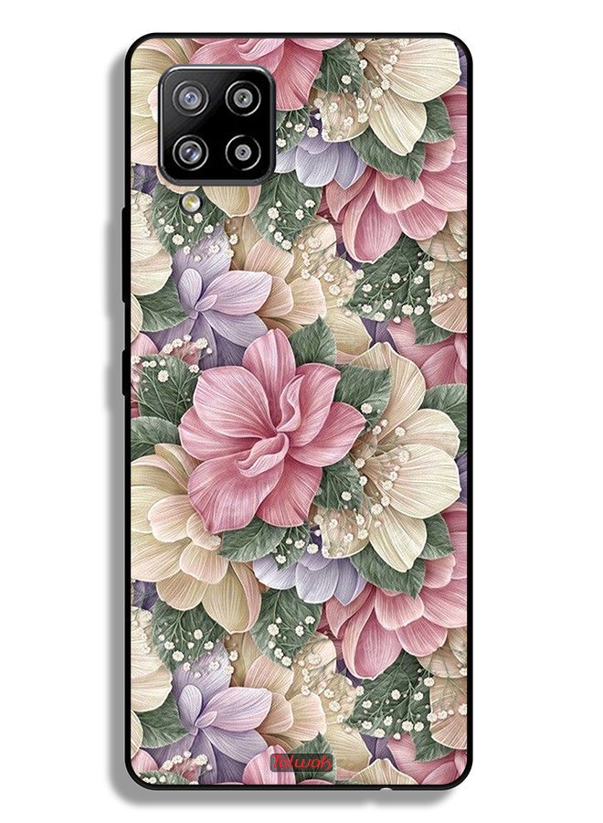 Tolwak غطاء واقي لهاتف سامسونج جالكسي A42 5G بتصميم زهور HD - Image 1