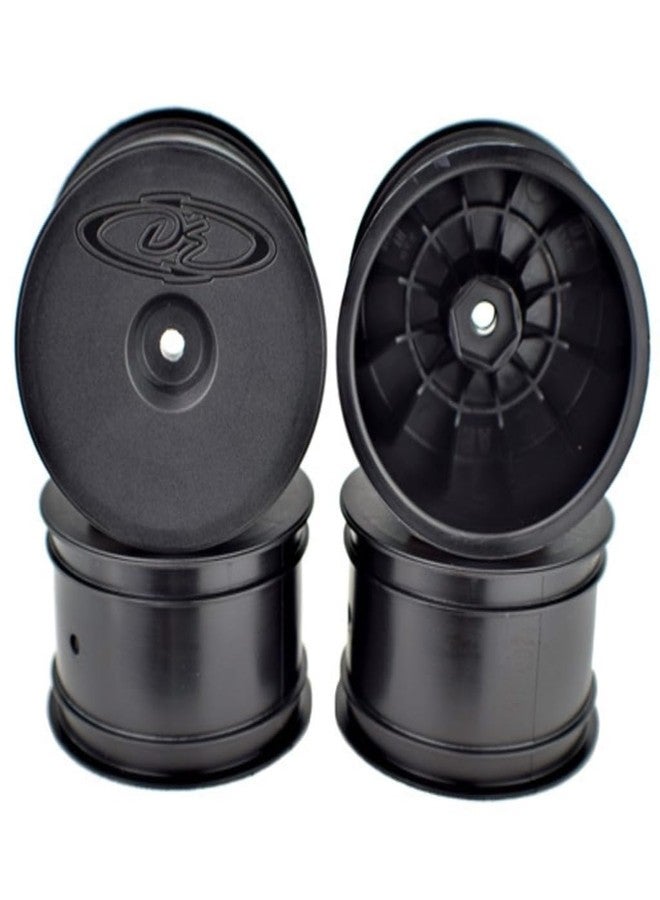 DE Racing Speedline Buggy Wheels-Assoc B6-B64/TLR22-22-4/Rear/Blk/4pc SB4ARB
