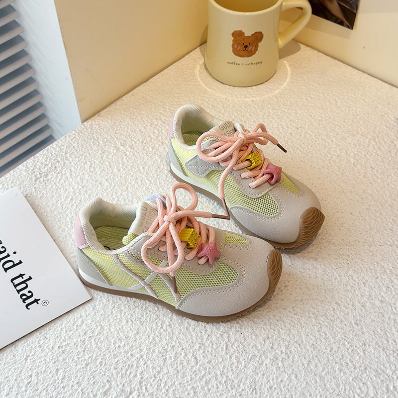 Spring Children Macaron Sneaker Retro Comfortable German Training Shoes For Boys And Girls Student Casual Shoes - Image 1
