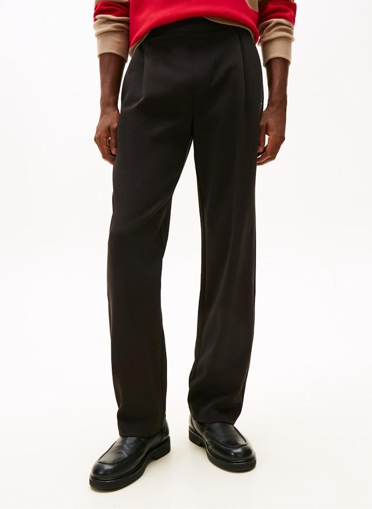 TOMMY HILFIGER Intechno Knit Flag Embroidery Joggers - Image 1