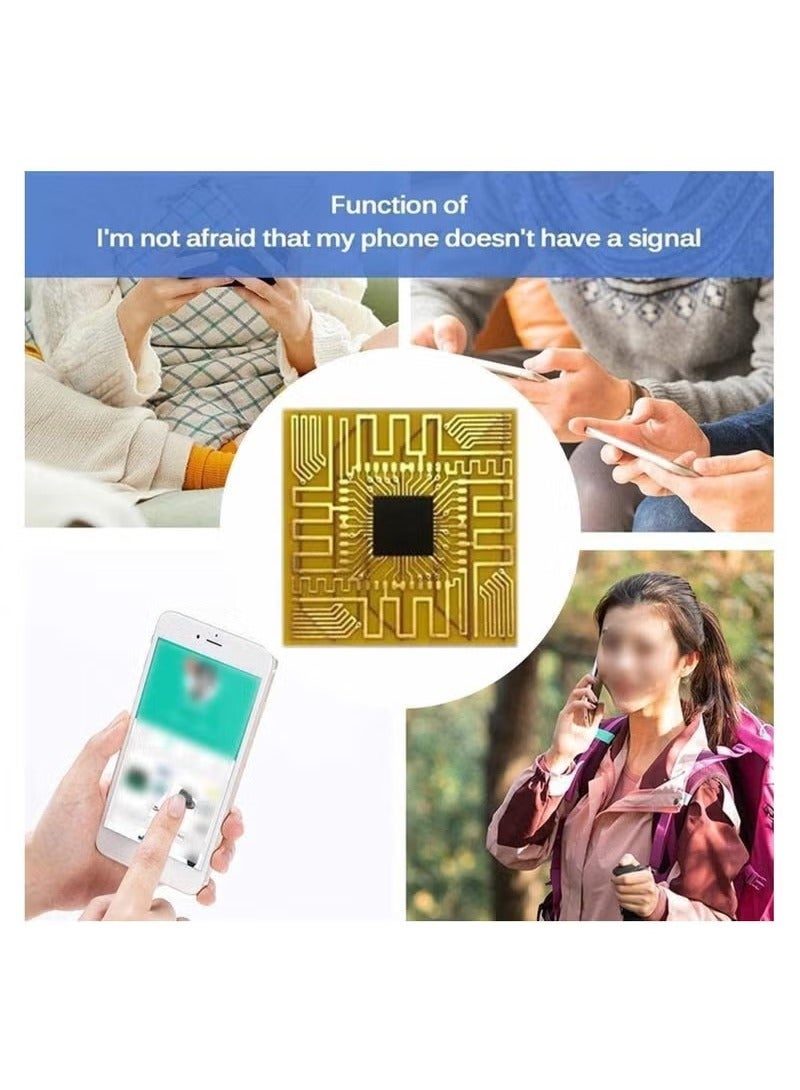 5Pcs Cellphone Signal Booster, Signal Antenna Booster Cell Phone Signal Booster, Signal Enhancement Booster Sticker for Outdoor Camping with Any Model of Mobile Phone - Image 3