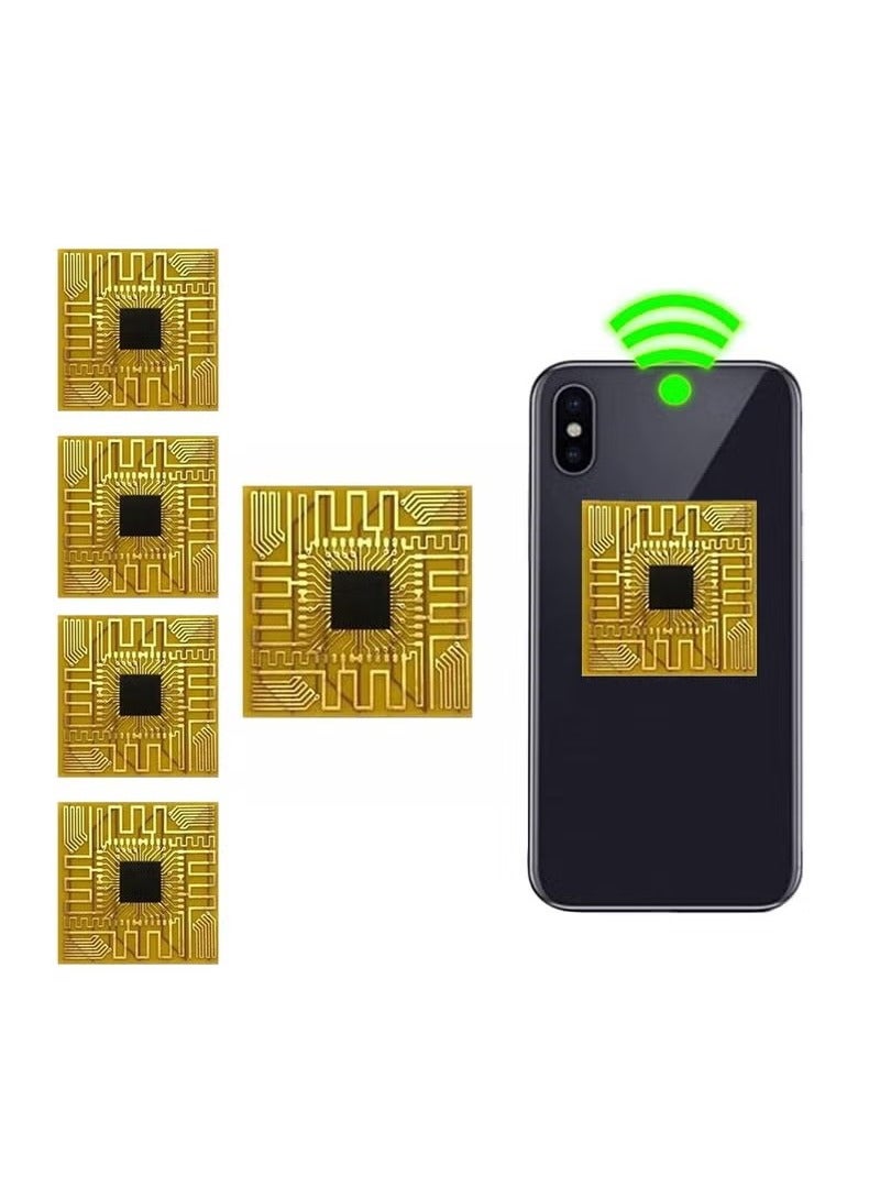 5Pcs Cellphone Signal Booster, Signal Antenna Booster Cell Phone Signal Booster, Signal Enhancement Booster Sticker for Outdoor Camping with Any Model of Mobile Phone - Image 1