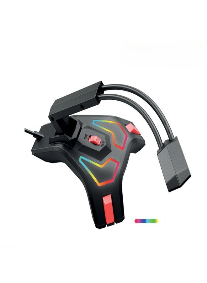 USB Gaming Microphone with RGB LED – Omnidirectional Pickup, Flexible Gooseneck, Electret Condenser, 160° Sound Capture - Image 2