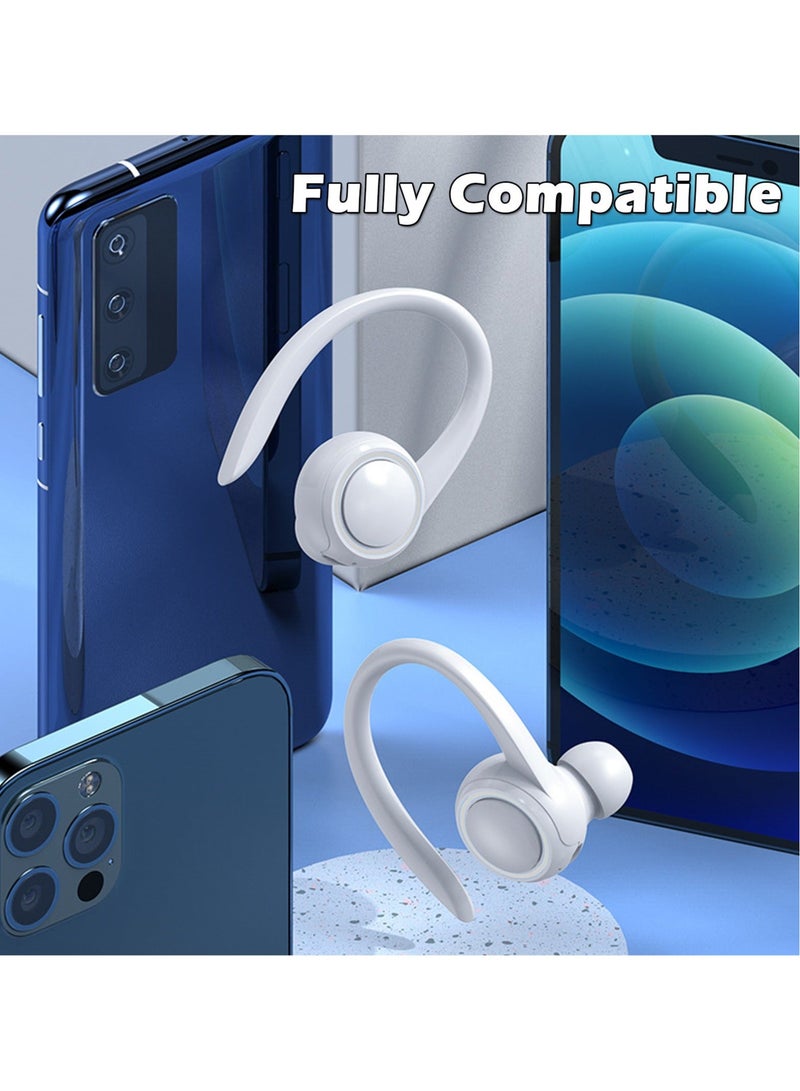 Captaintech Bluetooth Headphone Single Ear Hook, True Wireless Bluetooth Sport Earbuds, Waterproof Earphone Hands-Free Cell Phones, Ultra-Light Painless Bluetooth Earpiece for Office, Sports, Driving, Gym - Image 4