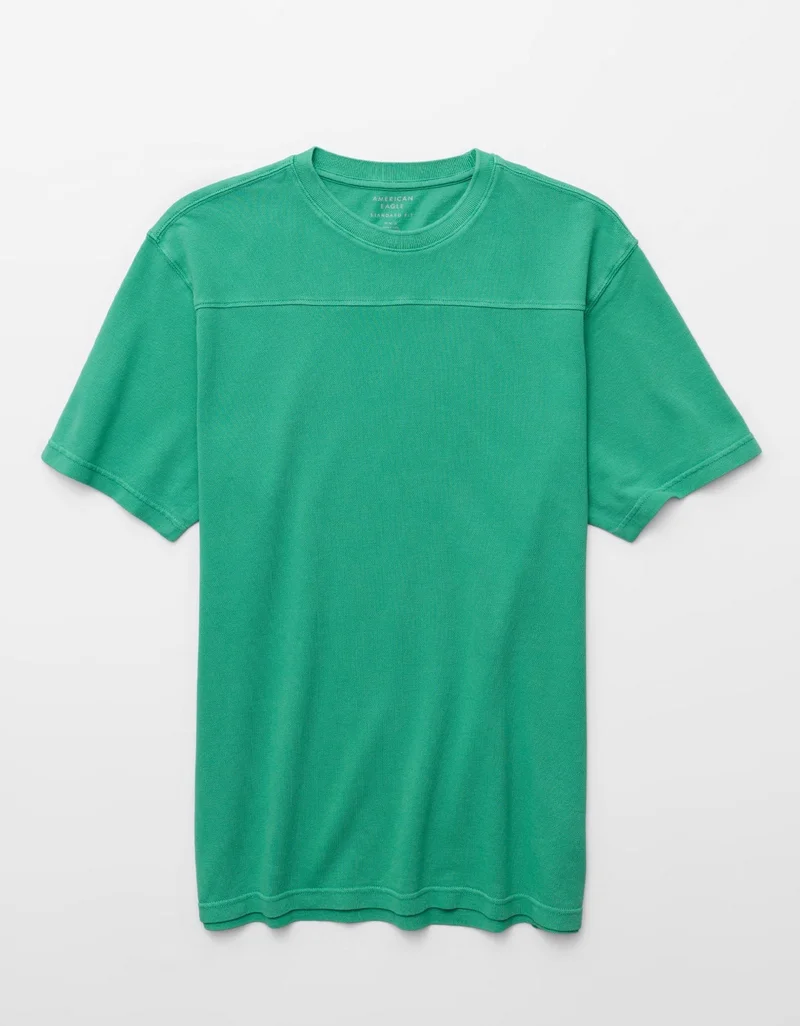 American Eagle  AE Short-Sleeve Pique T-Shirt for Men | Best Price UAE