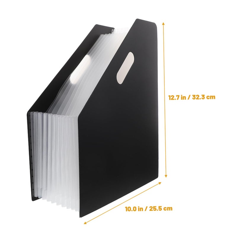 Vertical Accordion File Folder Organizer Desktop Storage Rack Office Supplies - Image 3