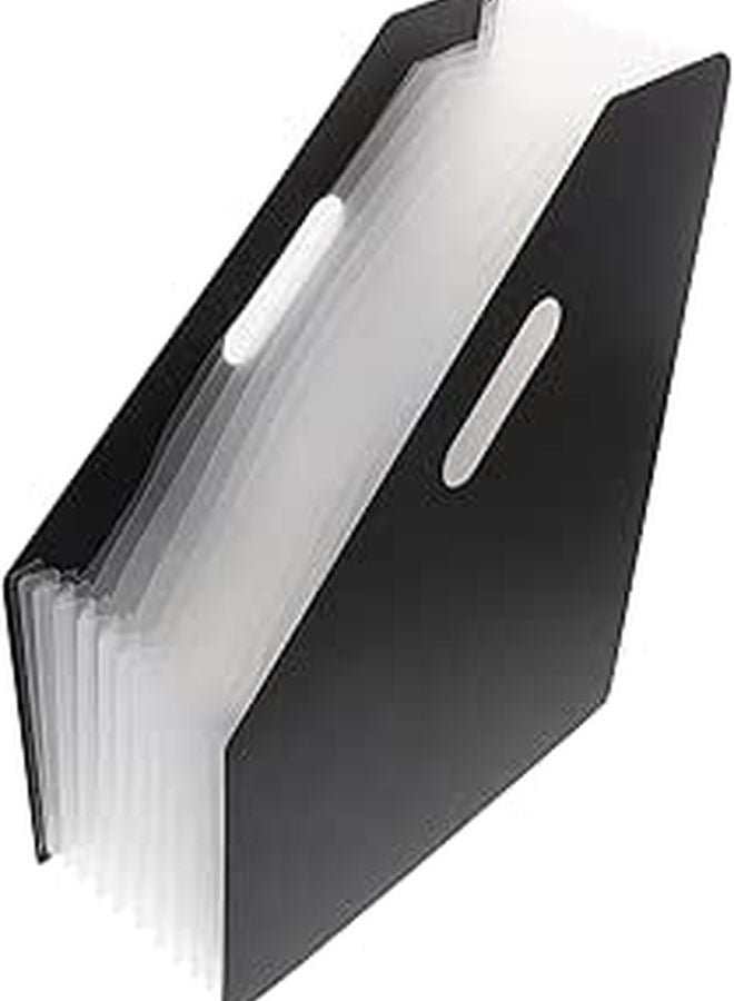 Vertical Accordion File Folder Organizer Desktop Storage Rack Office Supplies - Image 1