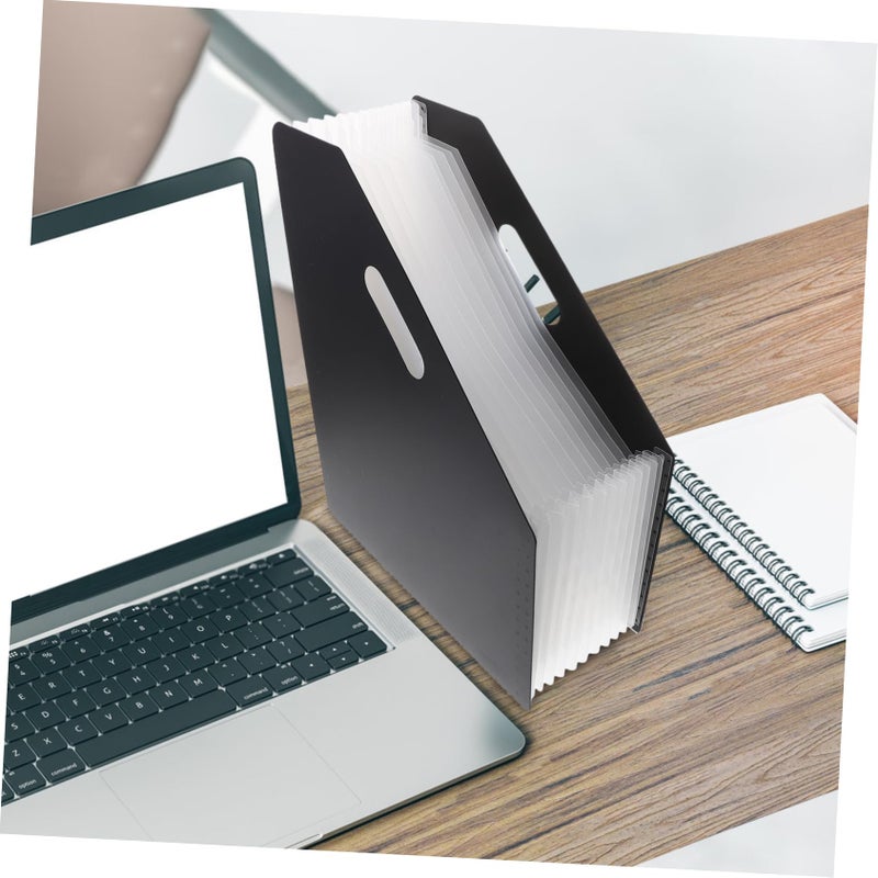 Vertical Accordion File Folder Organizer Desktop Storage Rack Office Supplies - Image 4