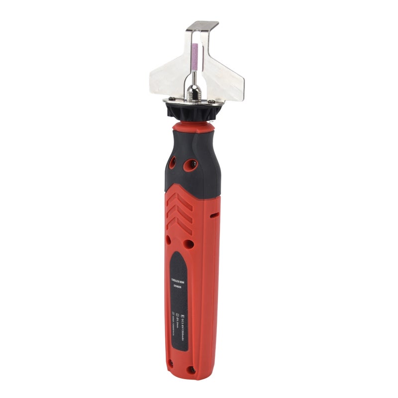 Chainsaw Sharpener, Red ABS & Steel Construction, Universal Compatibility - Professional High Accuracy Performance, Cordless Sharpener With 4-5 Hr Charge & 40-60 Min Runtime for Outdoor Garden Househo - Image 1