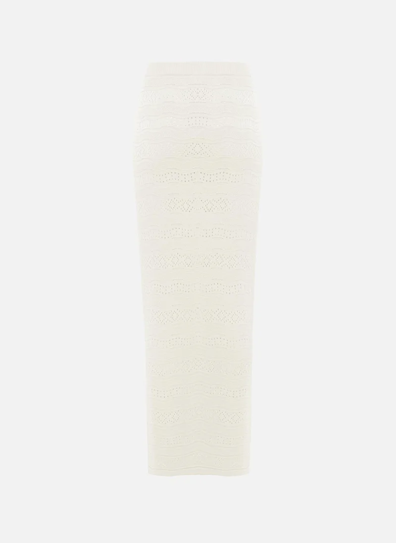 Lichi  Openwork knitted maxi skirt for Women | Best Price UAE