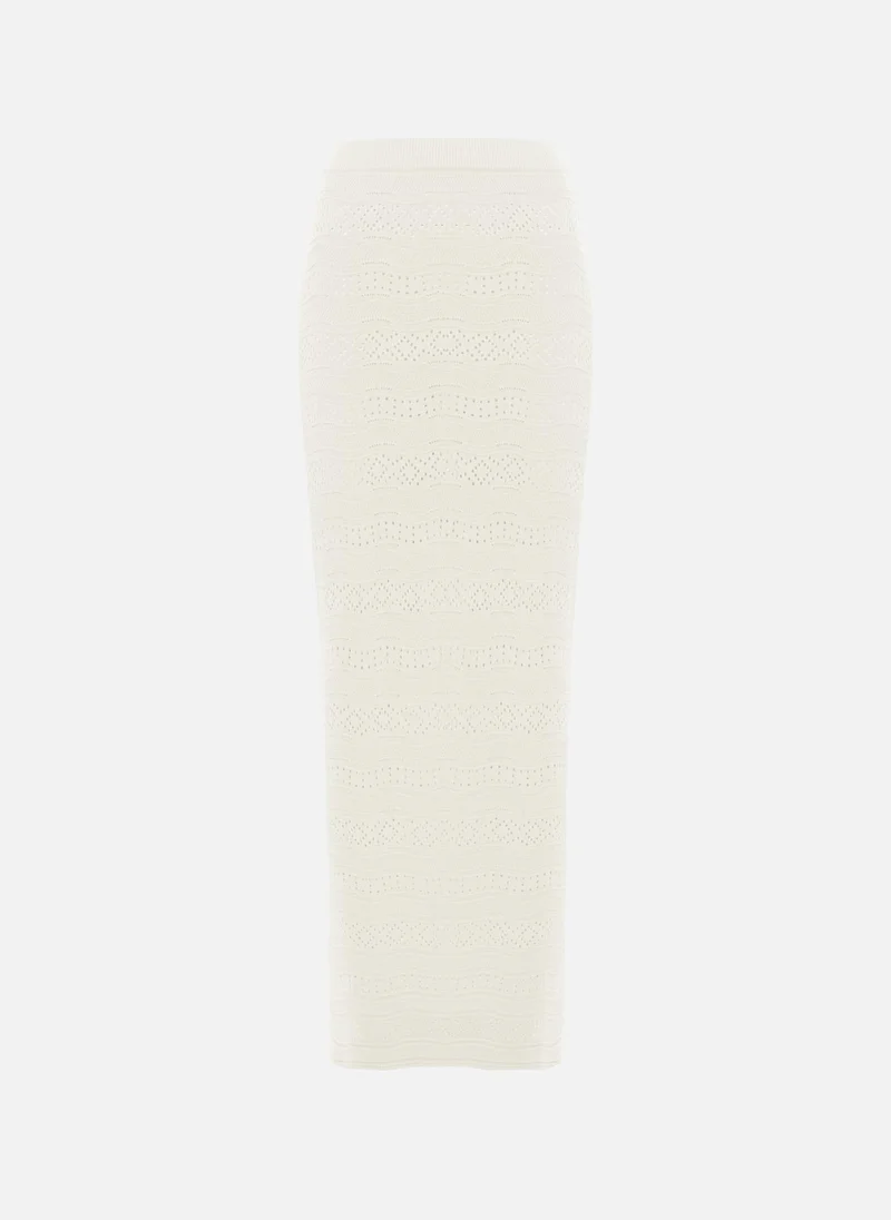 Lichi  Openwork knitted maxi skirt for Women | Best Price UAE
