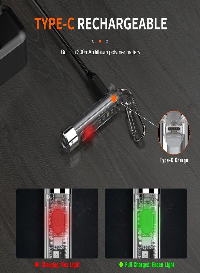 NICRON K11 Rechargeable Keychain Flashlight Lightweight,400 Hight Lumen with Extra 4 Sidelight, IPX4 EDC Mini Flashlight Be Used for Camping Outdoors Emergency Daiy Use - Image 4