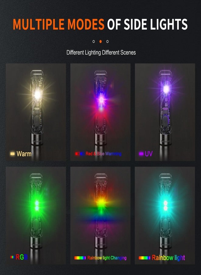 NICRON K11 Rechargeable Keychain Flashlight Lightweight,400 Hight Lumen with Extra 4 Sidelight, IPX4 EDC Mini Flashlight Be Used for Camping Outdoors Emergency Daiy Use - Image 5