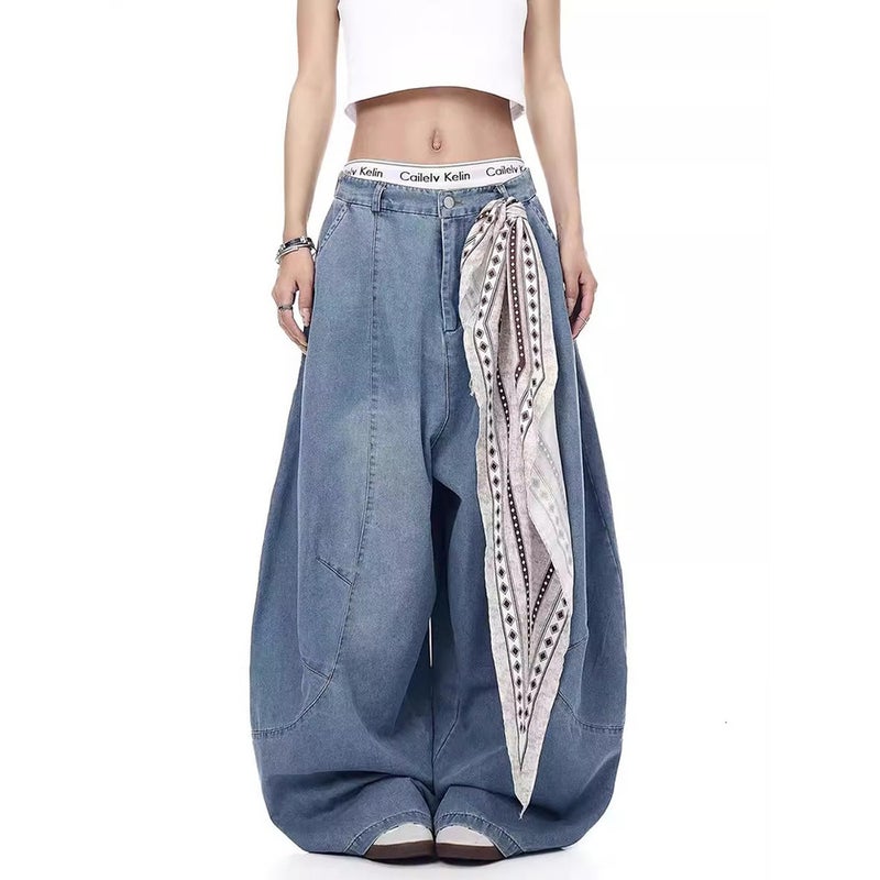 Unisex Classic Denim Jeans Loose Fit Daily Outdoor Wear - Image 4