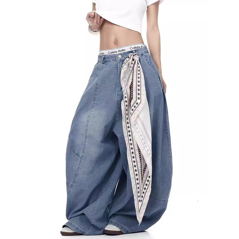 Unisex Classic Denim Jeans Loose Fit Daily Outdoor Wear - Image 2