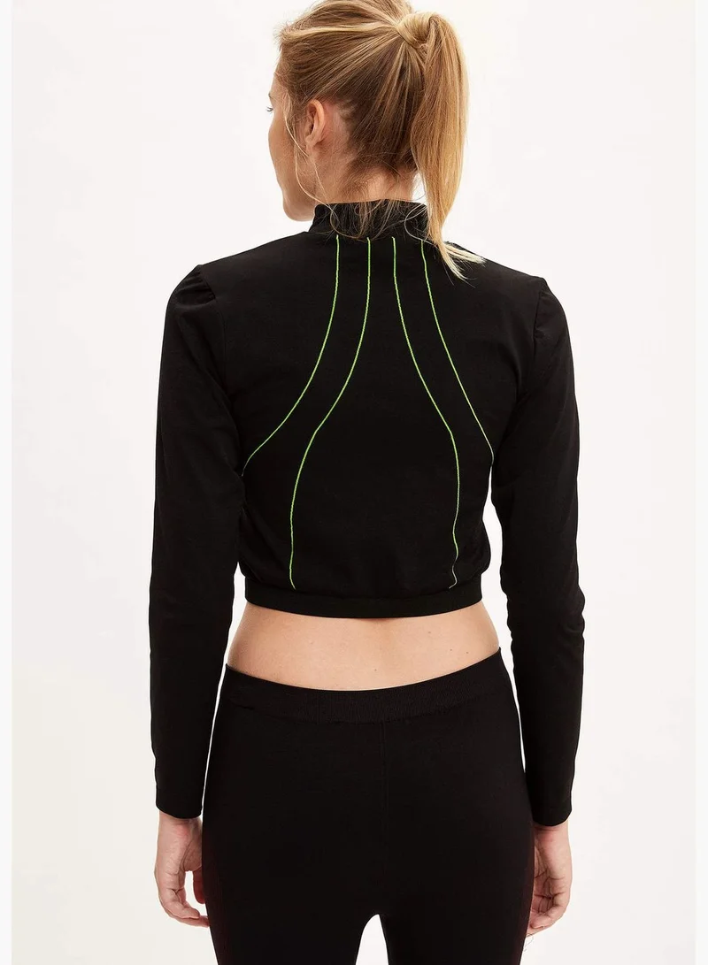 DeFacto Woman Athleisure Slim Fit Knitted Sweat Shirt