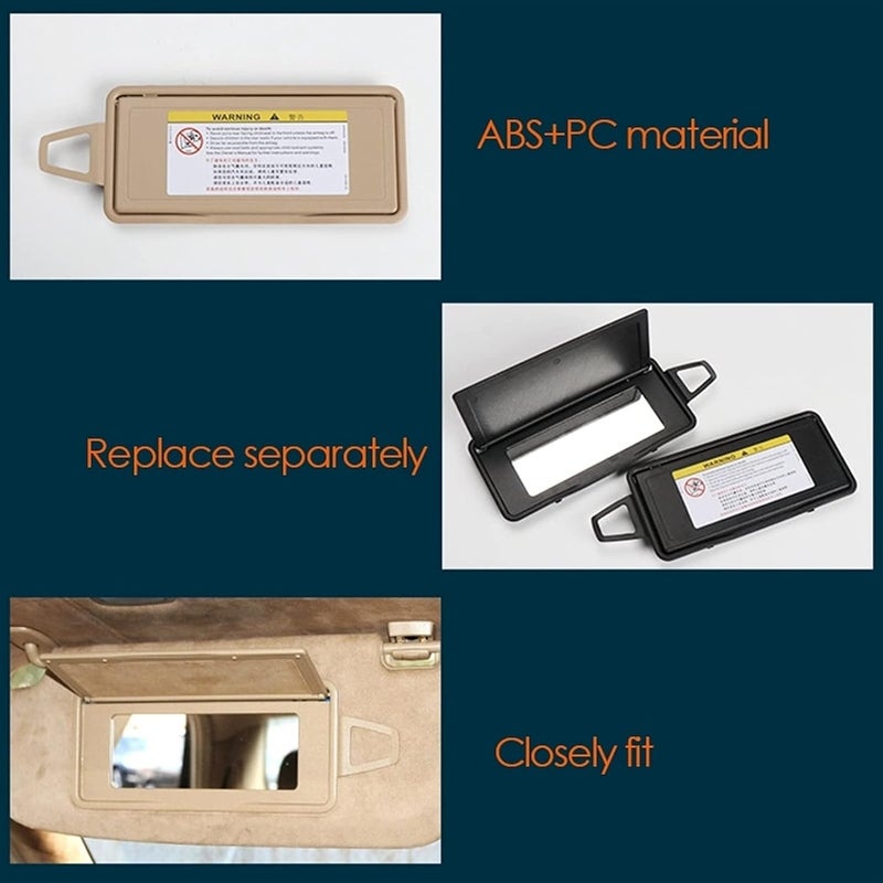 QASULER Car Sun Visor Shield for Mercedes-Benz S Class W221 - Image 2