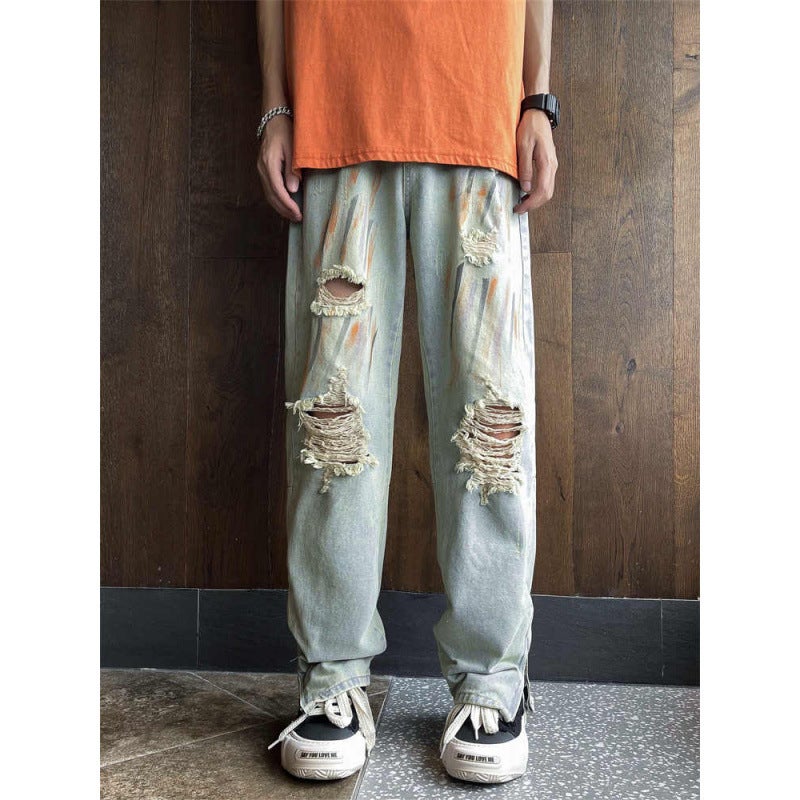 Unisex Classic Denim Jeans Loose Fit Daily Outdoor Wear - Image 5
