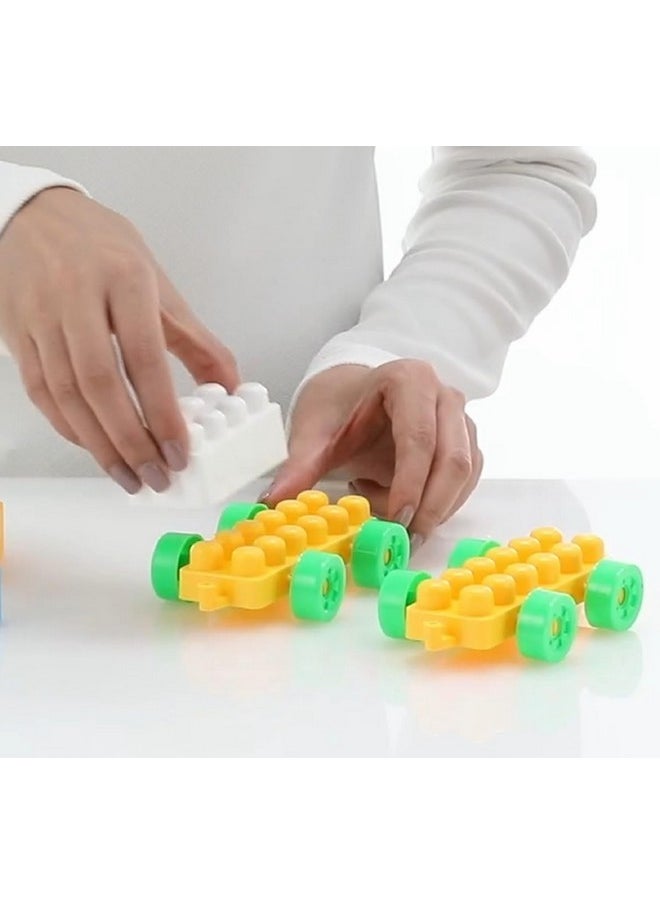 Ankirant - ANKIRANT MEGA Piece Big Building Block Toy Set with Jumbo Brightly Colored 8 Unique Fun Shapes Giant for 3 Years Old Boys & Girls Kids Best Gift Toy Educational Learning Games (MEGA 75 Pics Blocks) - Image 1
