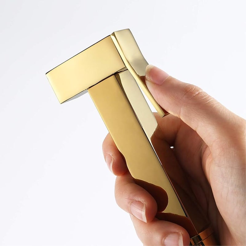 مجموعة رشاش المرحاض المحمولة باللون الذهبي التيتانيوم للنظافة الشخصية واستحمام الحيوانات الأليفة - Image 4