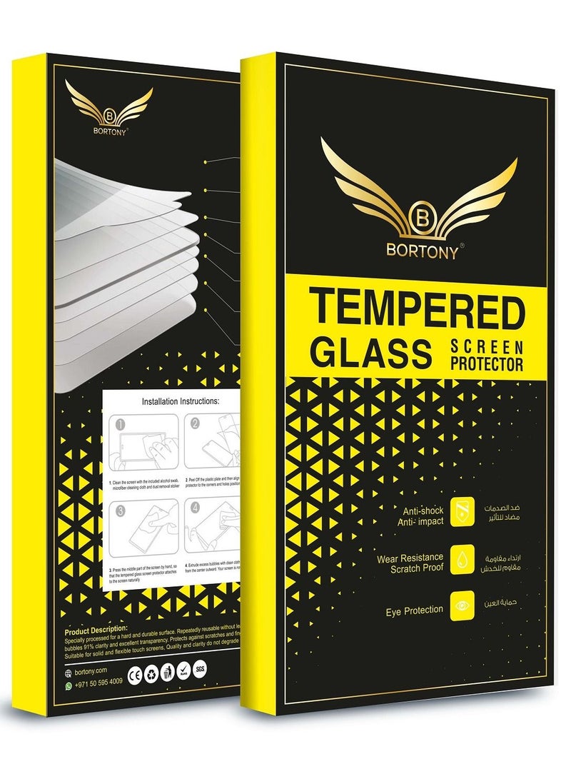 BORTONY Tempered Glass Screen Protector For Samsung Galaxy Note 20 Ultra Clear - Image 2