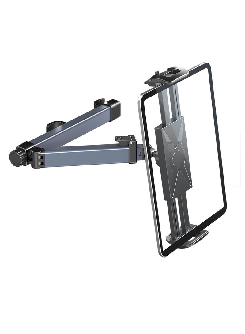 هوديوس حامل تابلت مثبت في المقعد الخلفي للسيارة للهاتف القابل للتعديل للسيارة وجهاز iPad 4.7-12.9 بوصة شاشة إلكترونية قابلة للضبط بزاوية عرض قابلة للدوران - Image 2