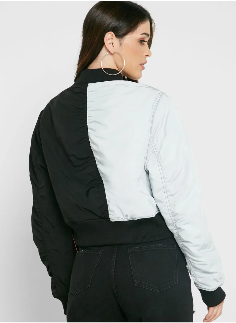 TOPSHOP Contrast Pocket Detail Jacket