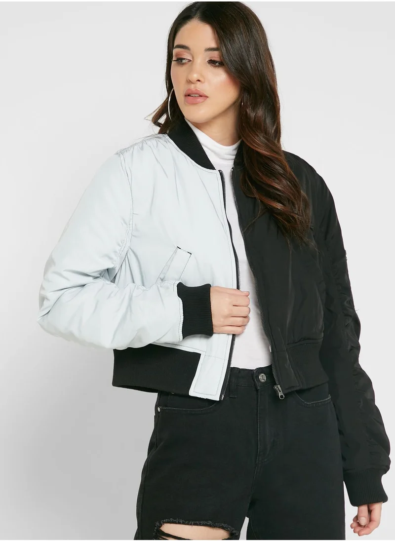 TOPSHOP Contrast Pocket Detail Jacket
