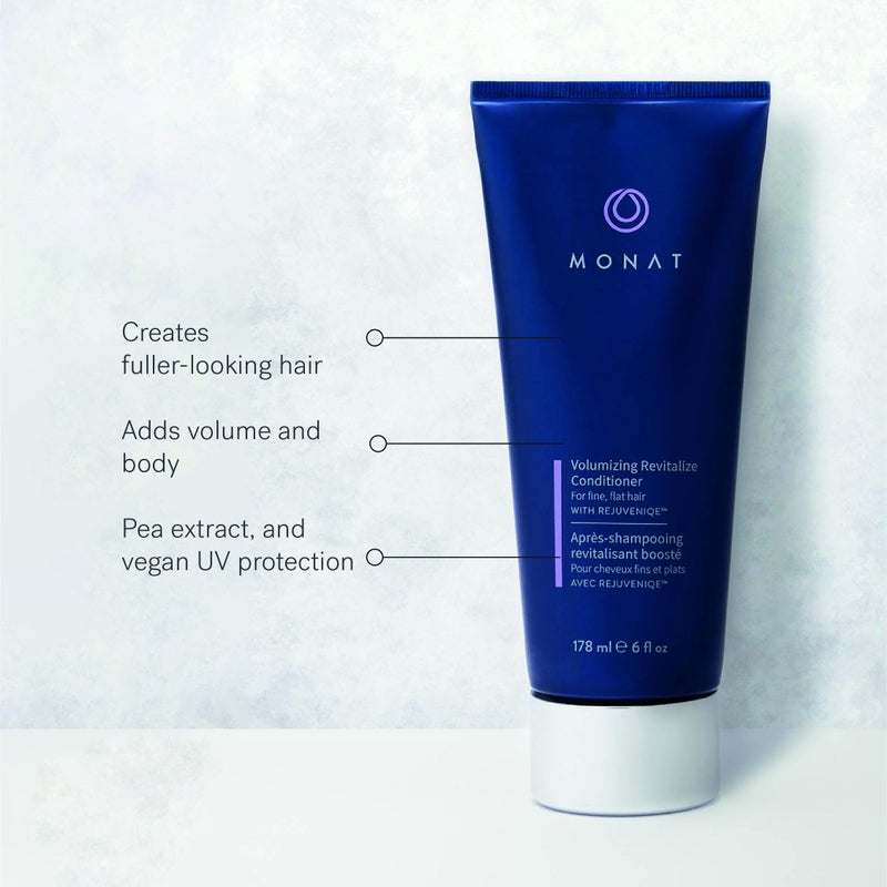 MONAT Volumizing Revitalize Conditioner Infused with Rejuveniqe - Lightweight Hair Volumizing Conditioner for Fine, Flat Hair, for Softness and Shine - Net Wt. 178 ml â„® 6 fl. oz. - Image 3
